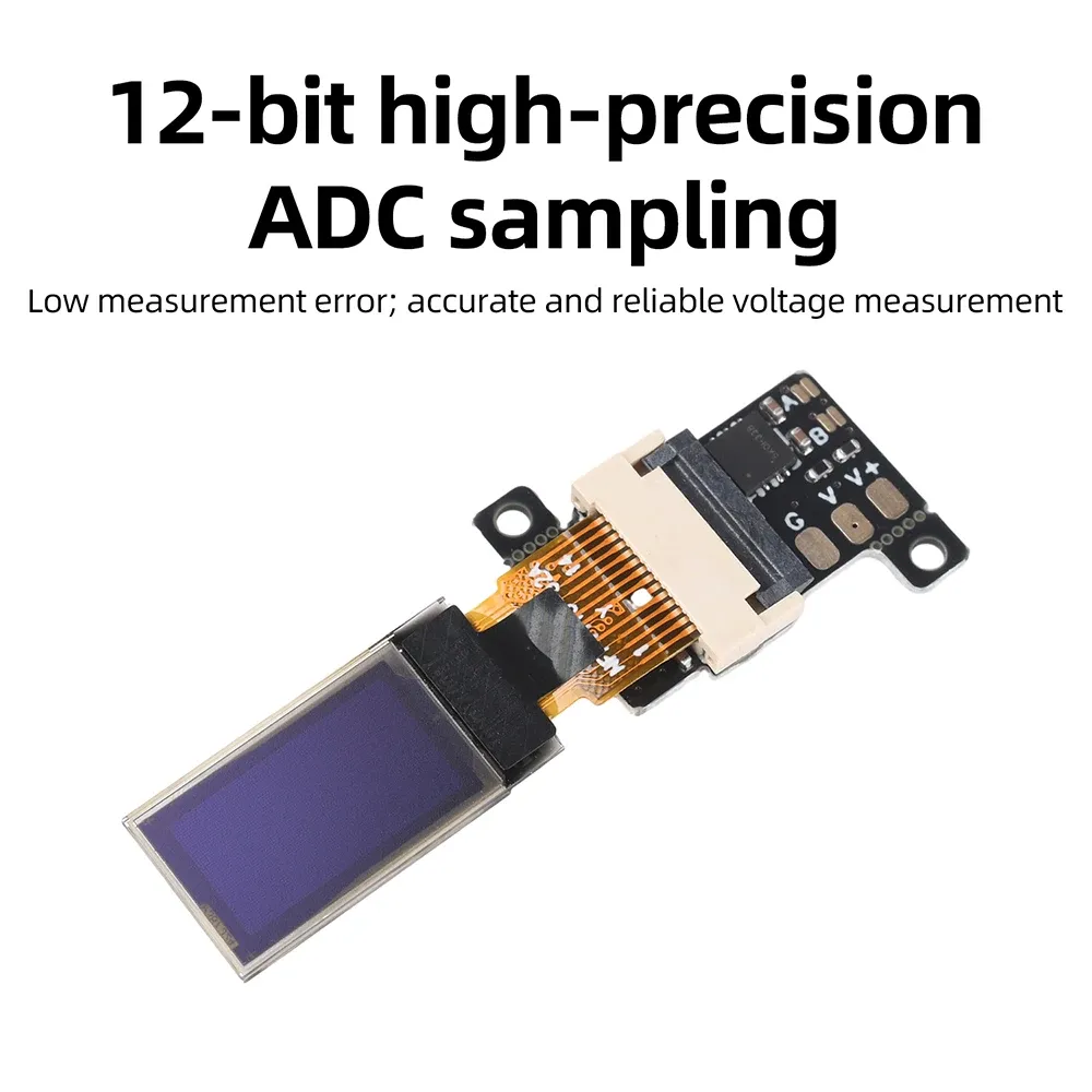 Mini voltmètre numérique ultra-fin à écran OLED 0,5 pouce, haute précision, mesure de tension CC 0-30 V pour alimentation électrique 2
