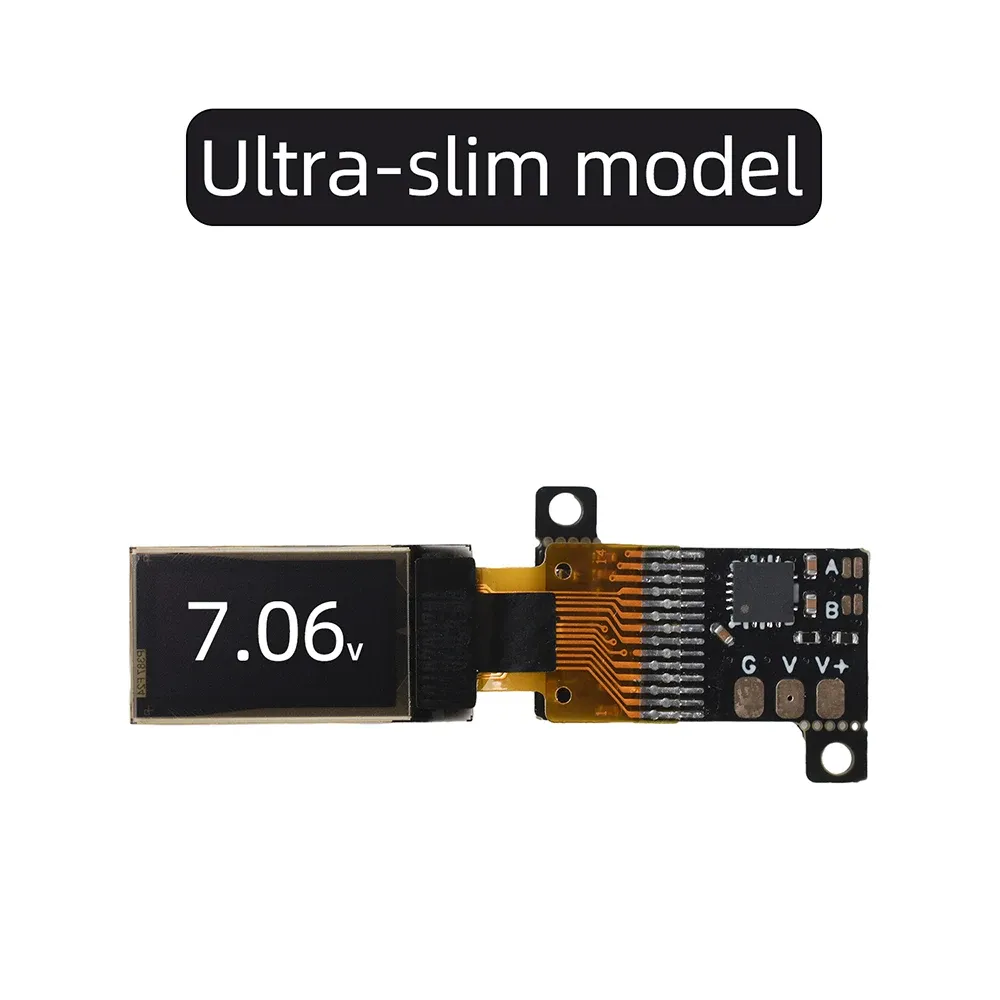 Mini voltmètre numérique ultra-fin à écran OLED 0,5 pouce, haute précision, mesure de tension CC 0-30 V pour alimentation électrique 7