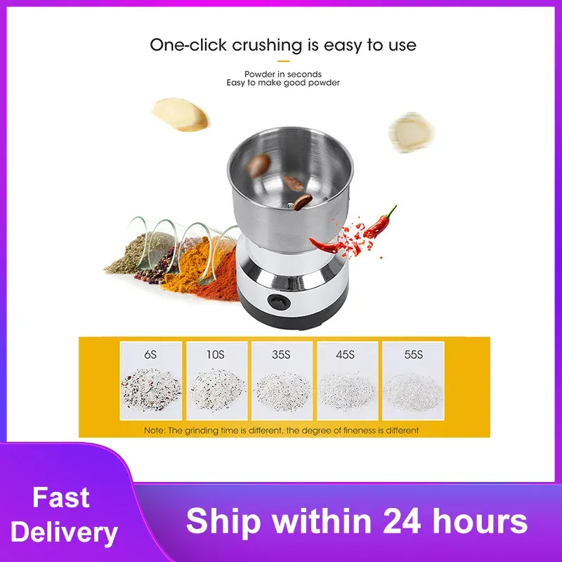 Mini moulin électrique domestique 300 ml, broyeur ultra-fin pour aliments pour bébé, café, épices, poivre et grains, 220 V