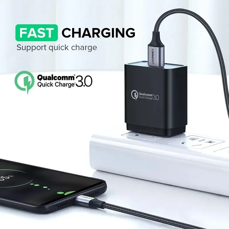 Câble de charge rapide USB-C magnétique 3A UGREEN pour iPad, Samsung, Xiaomi et Poco 3