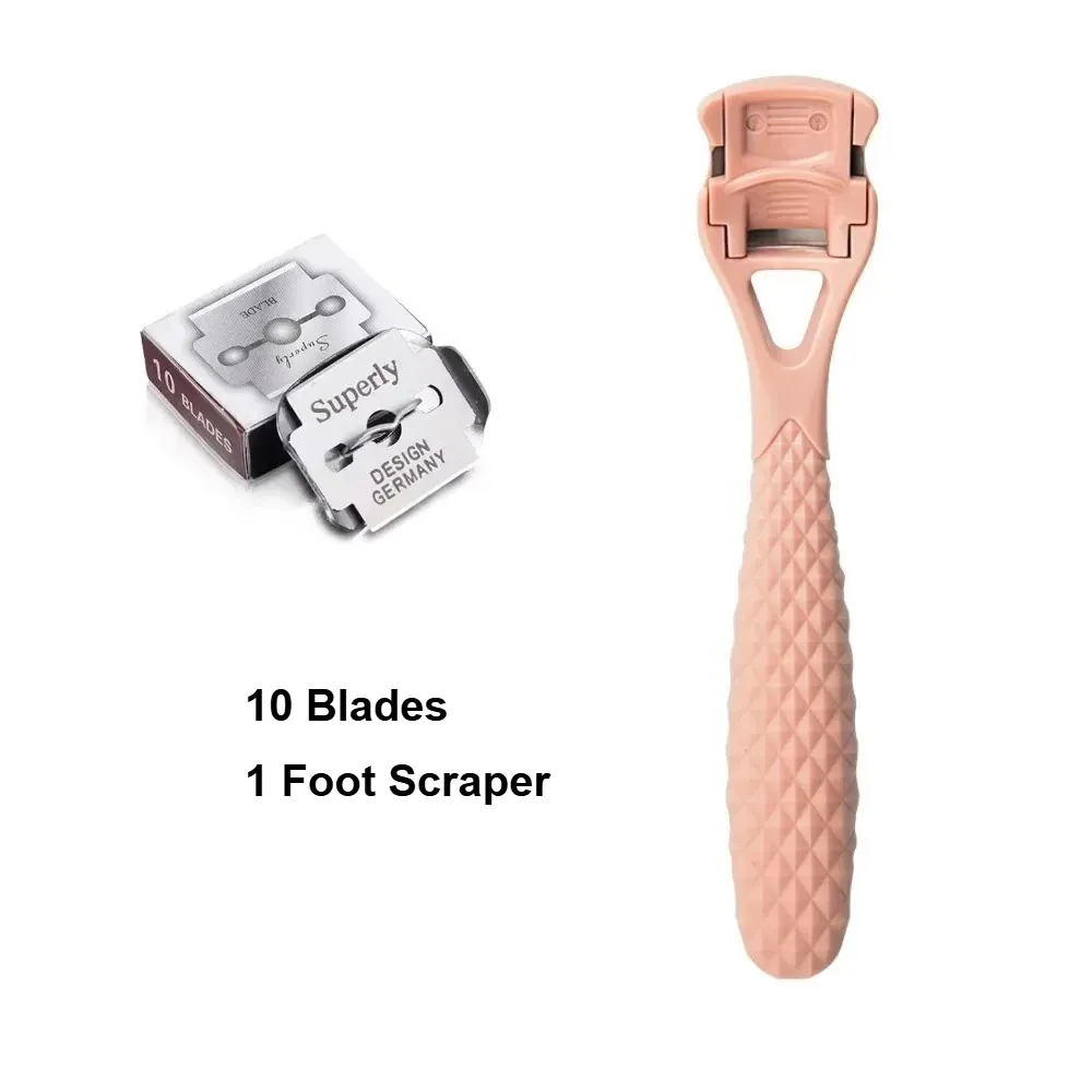 Kit de pédicure 10 lames et grattoir pour les pieds, élimine les peaux mortes et les callosités 11