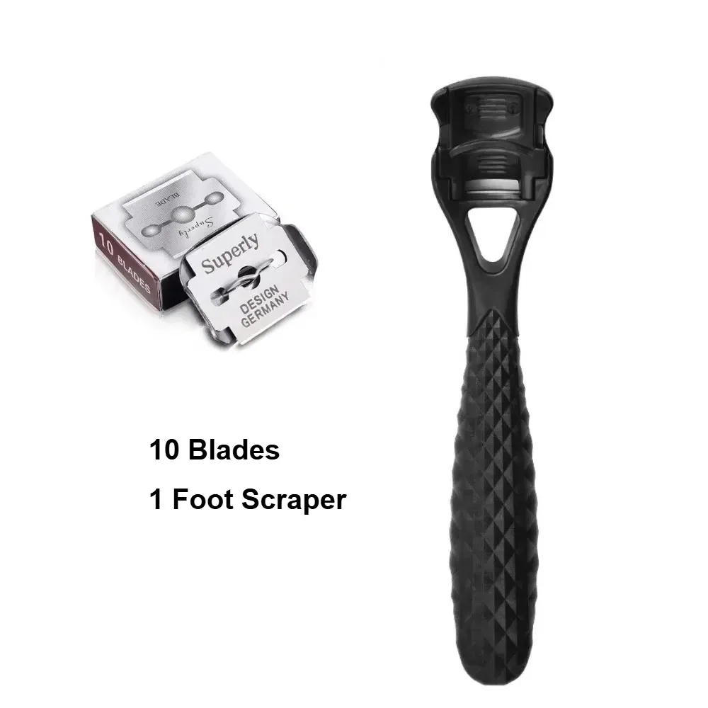 Kit de pédicure 10 lames et grattoir pour les pieds, élimine les peaux mortes et les callosités 8
