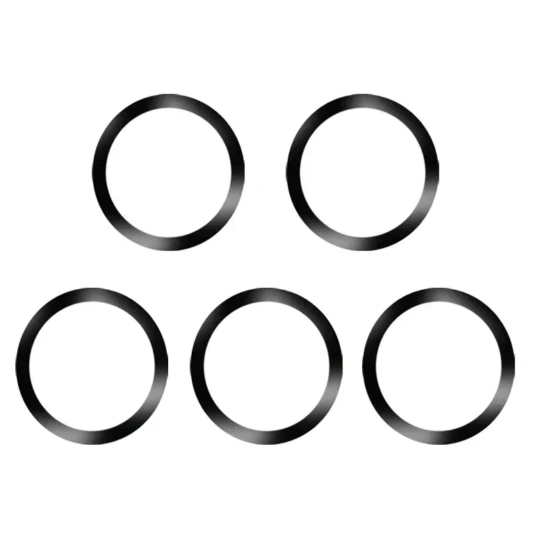 Anneau de plaque métallique magnétique universel pour Samsung iPhone MagSafe, chargeur sans fil, support de téléphone de voiture, autocollant, patch magnétique rond 8