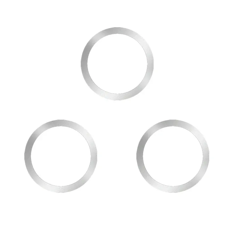 Anneau de plaque métallique magnétique universel pour Samsung iPhone MagSafe, chargeur sans fil, support de téléphone de voiture, autocollant, patch magnétique rond 9