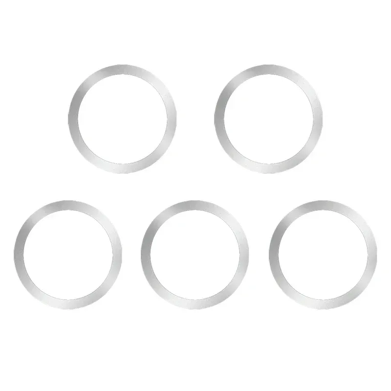 Anneau de plaque métallique magnétique universel pour Samsung iPhone MagSafe, chargeur sans fil, support de téléphone de voiture, autocollant, patch magnétique rond 14