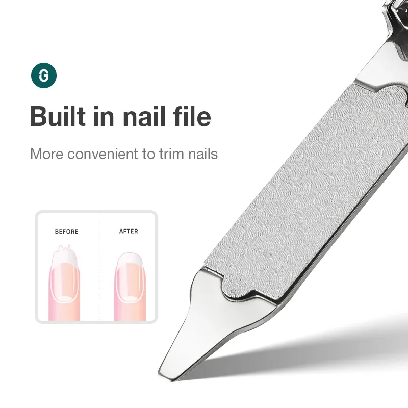 Coupe-ongles MR.GREEN ultra-fin et pliable, portable pour les voyages, en acier inoxydable 4