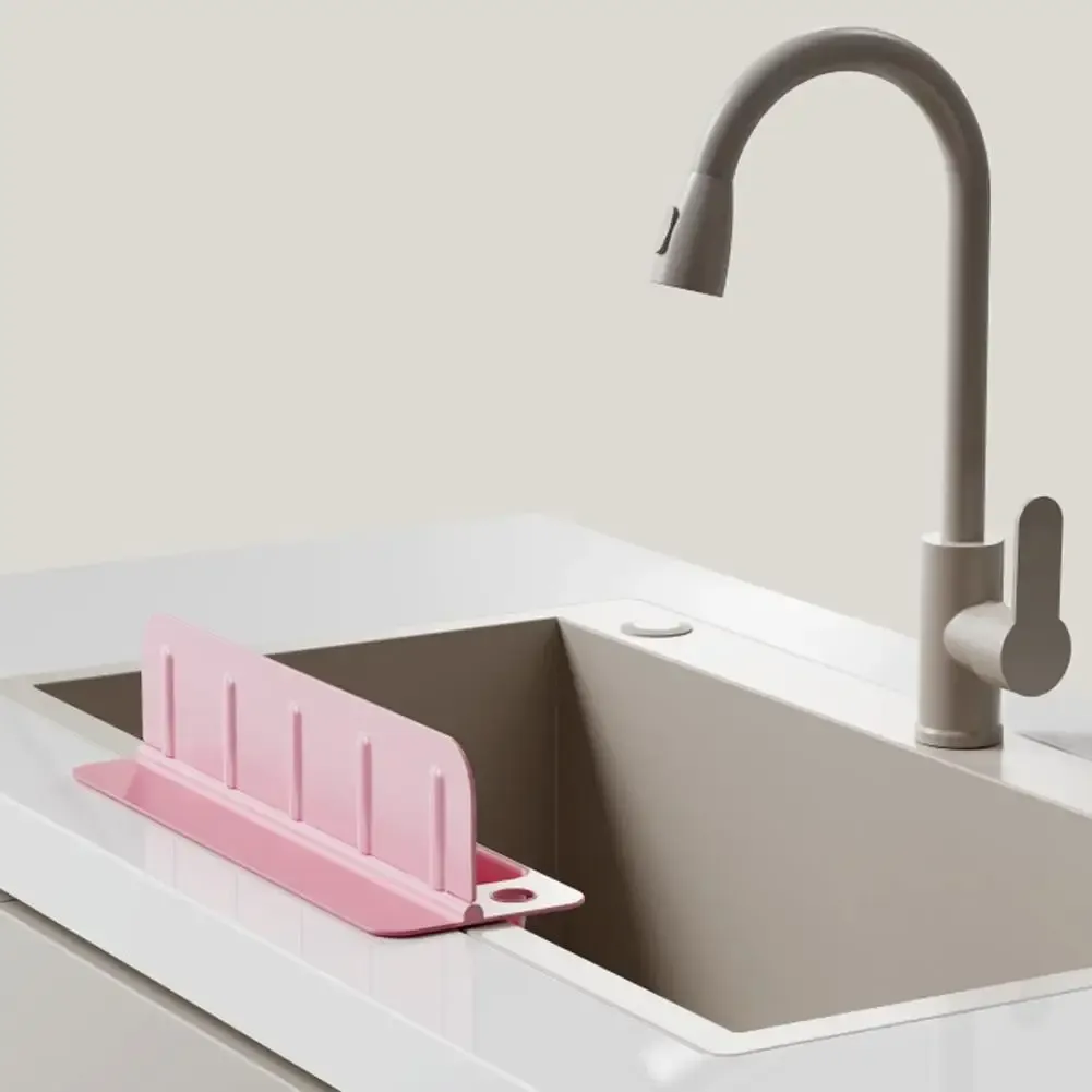 Barrière anti-éclaboussures pliable en silicone pour évier, imperméable et antidérapante 4