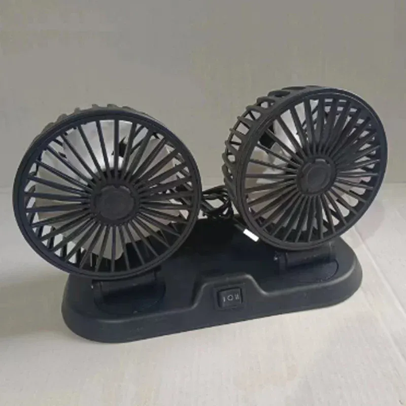 Ventilateur de refroidissement USB réglable pour voiture, 2 vitesses, compatible 5V, 12V et 24V 6
