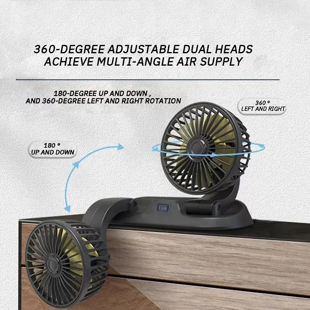 Détail du ventilateur de voiture USB réglable