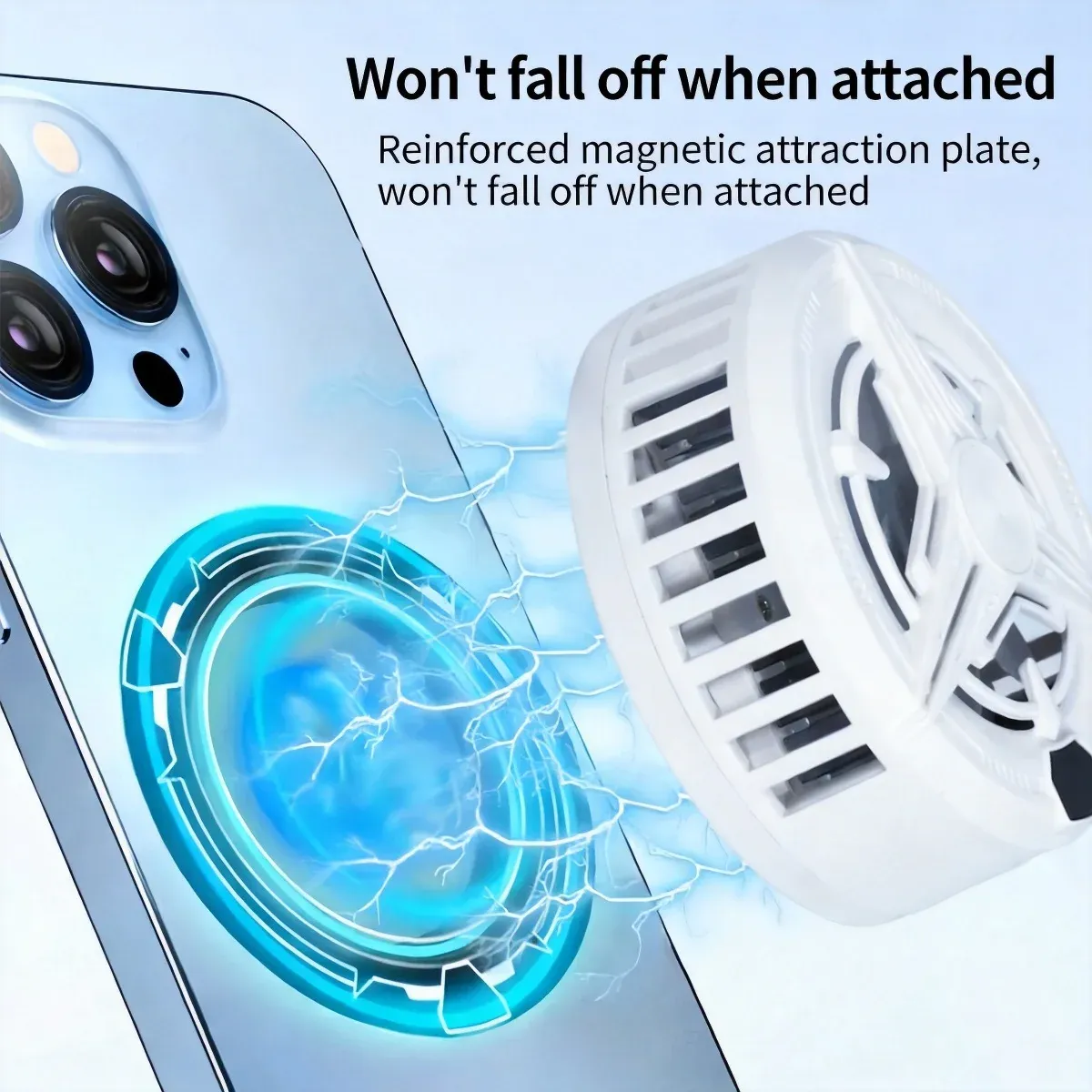 Fixation magnétique sur le dos d'un smartphone