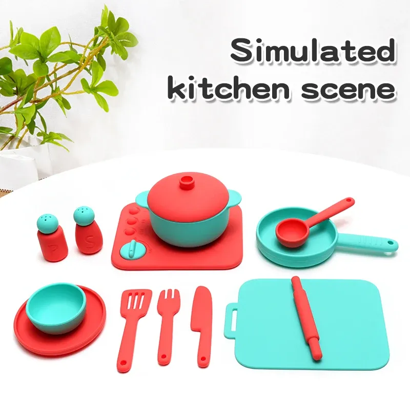 Ustensiles de cuisine en silicone pour enfants