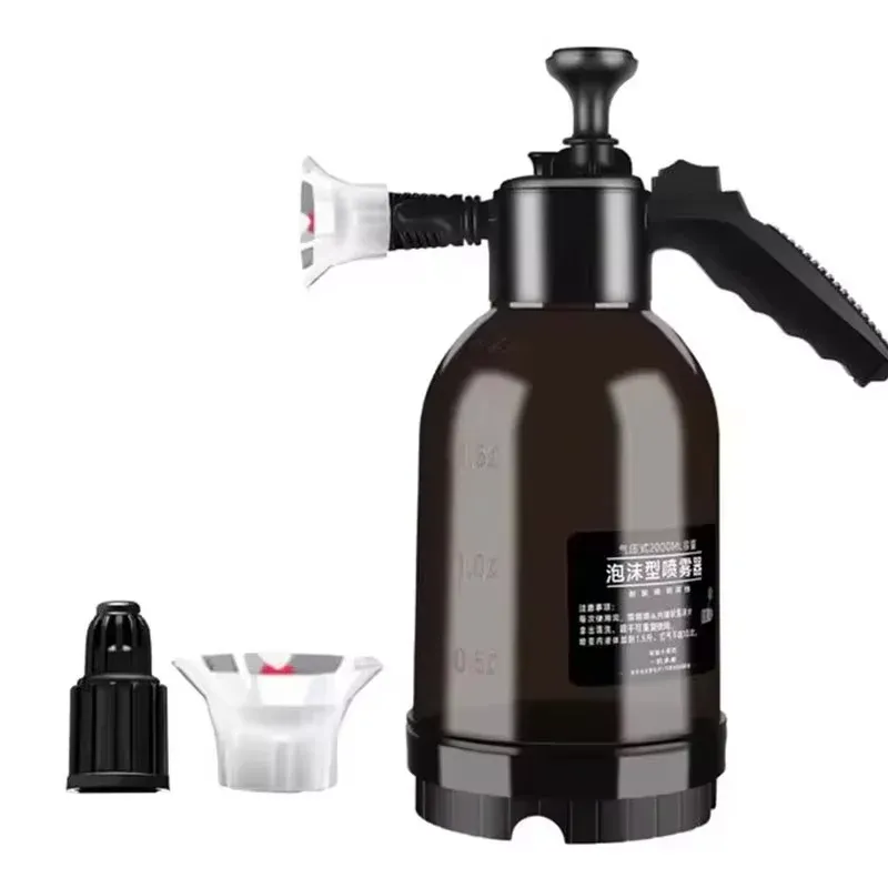 Pulvérisateur à mousse manuel 2 L avec buse réglable, flacon multi-usages pour le nettoyage domestique, le jardinage et le lavage de voiture 10