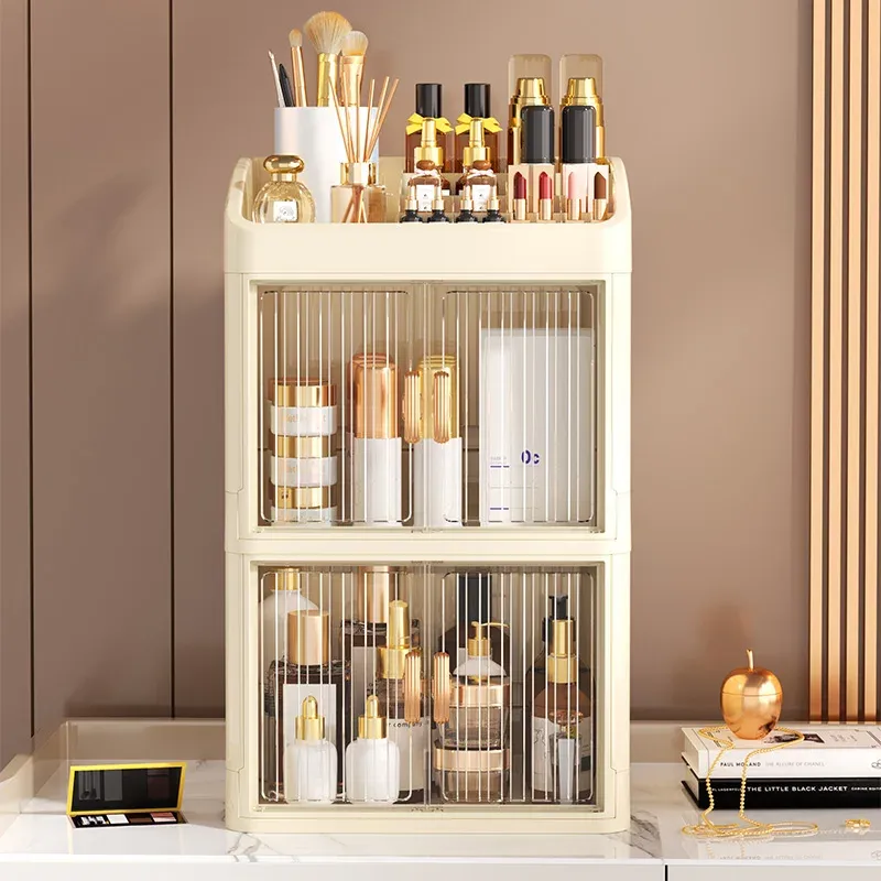 Organisateur de maquillage, vue rapprochée
