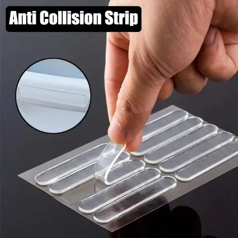 Coussinets de protection auto-adhésifs en silicone pour meubles, protections de lit pour bébé, bande anti-collision pour réfrigérateur, protecteur mural, butée de porte - Image 1