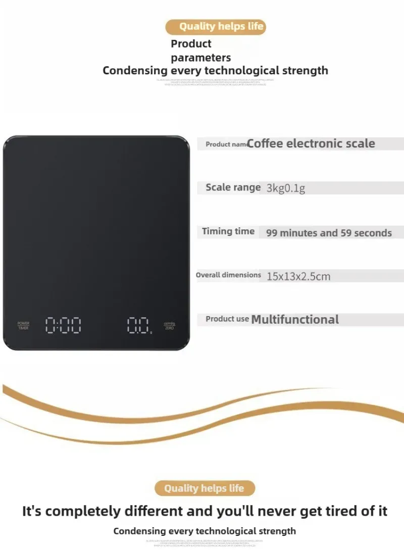 Balance à café numérique, fonction tare