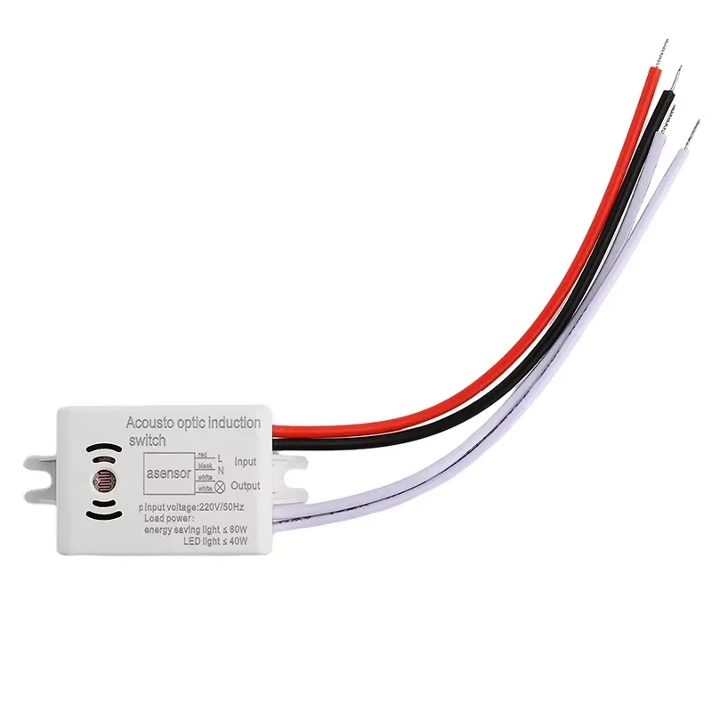Interrupteur intelligent à capteur sonore et vocal, module de détection à activation automatique on/off pour escalier et couloir 7