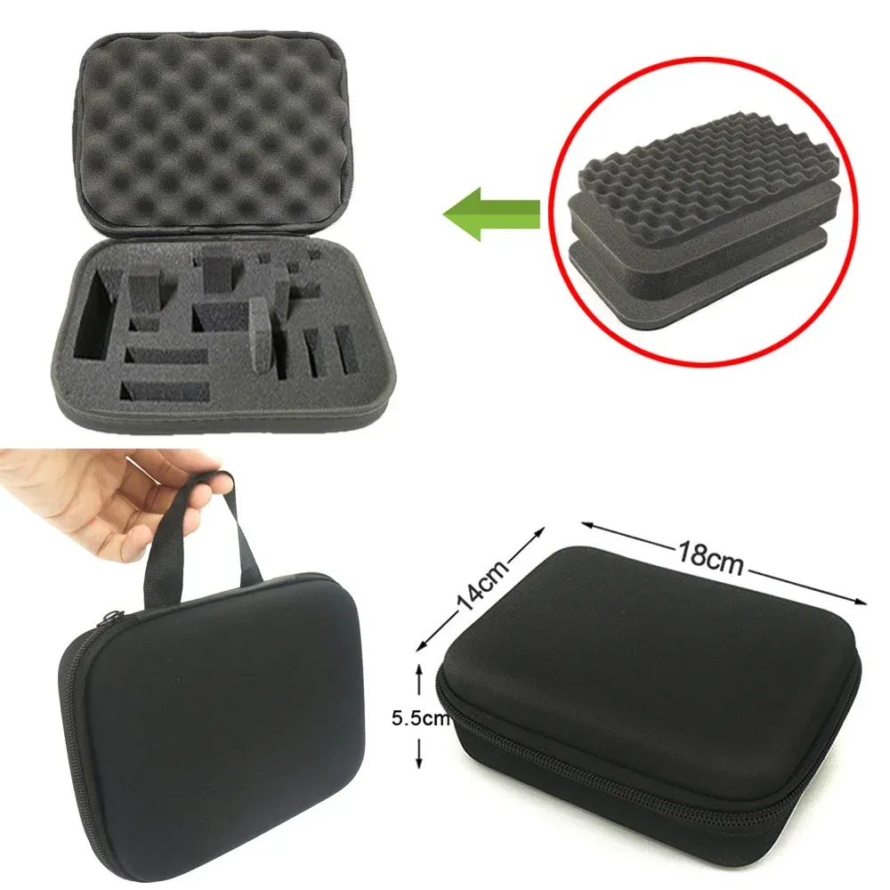 Étui de rangement rigide en mousse, sac de voyage personnalisé antichoc à fermeture éclair pour appareil photo et accessoires d'outils d'extérieur 14