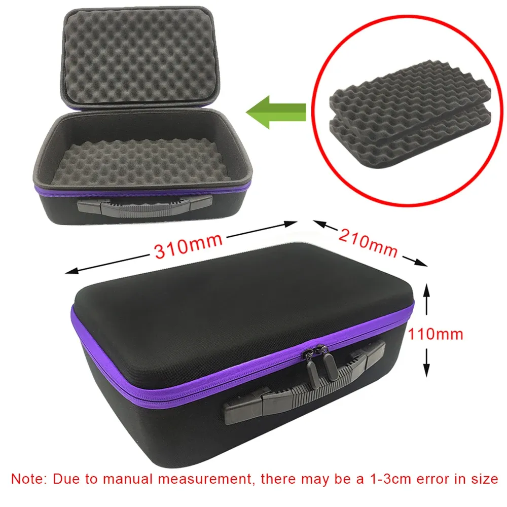 Étui de rangement rigide en mousse, sac de voyage personnalisé antichoc à fermeture éclair pour appareil photo et accessoires d'outils d'extérieur 15
