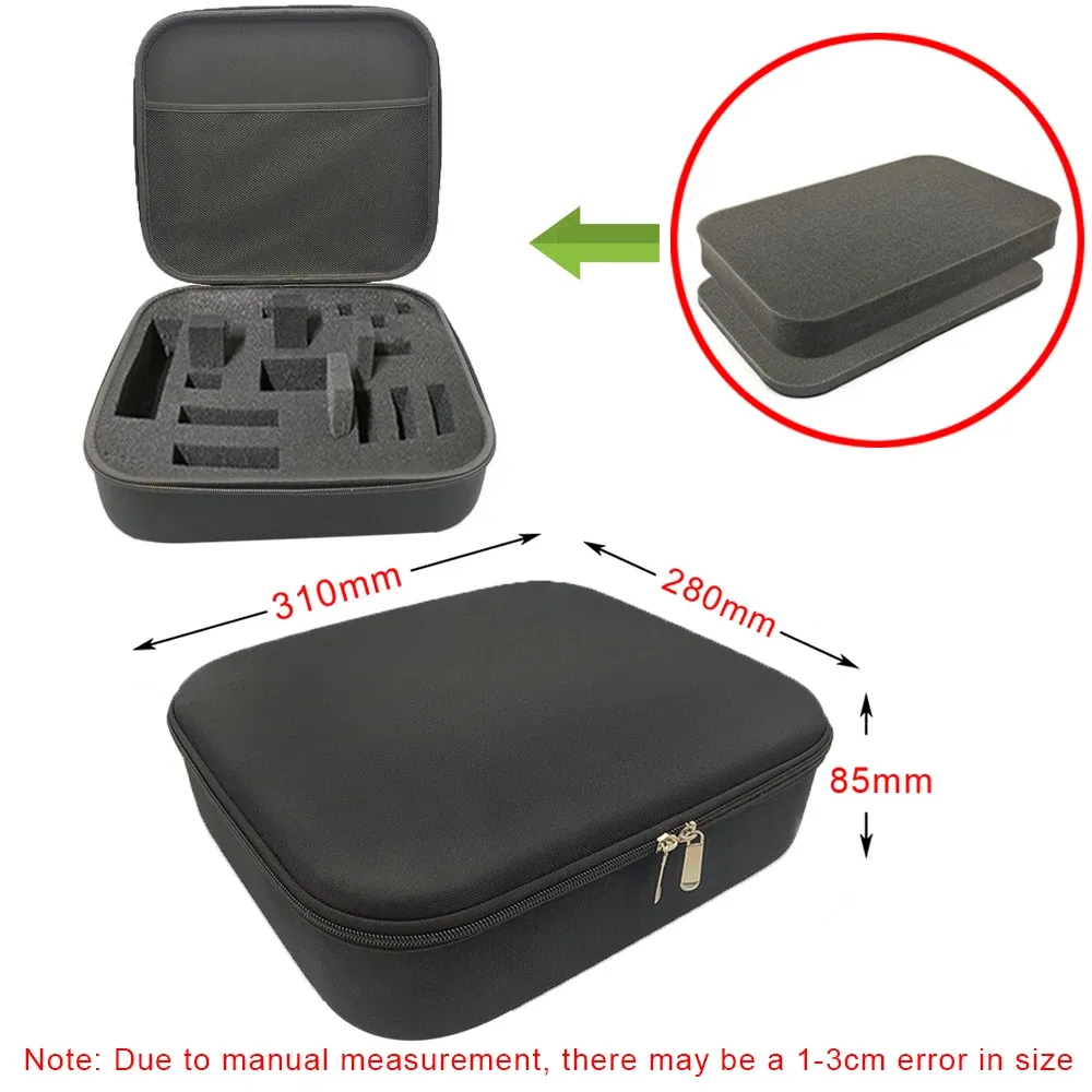 Étui de rangement rigide en mousse, sac de voyage personnalisé antichoc à fermeture éclair pour appareil photo et accessoires d'outils d'extérieur 51