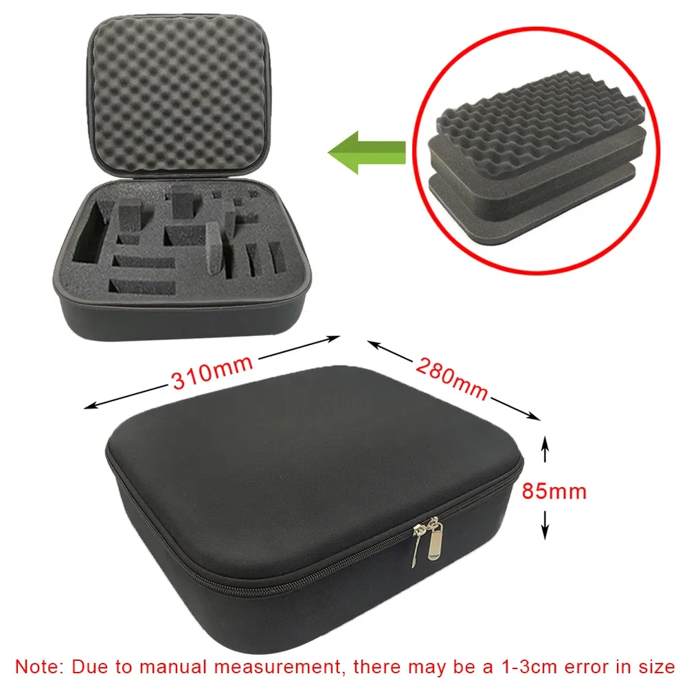 Étui de rangement rigide en mousse, sac de voyage personnalisé antichoc à fermeture éclair pour appareil photo et accessoires d'outils d'extérieur 22