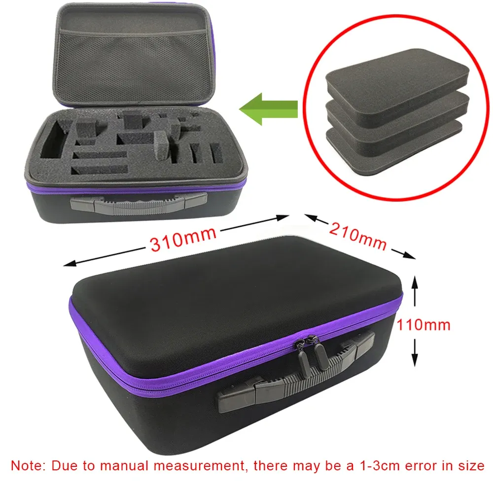 Étui de rangement rigide en mousse, sac de voyage personnalisé antichoc à fermeture éclair pour appareil photo et accessoires d'outils d'extérieur 39