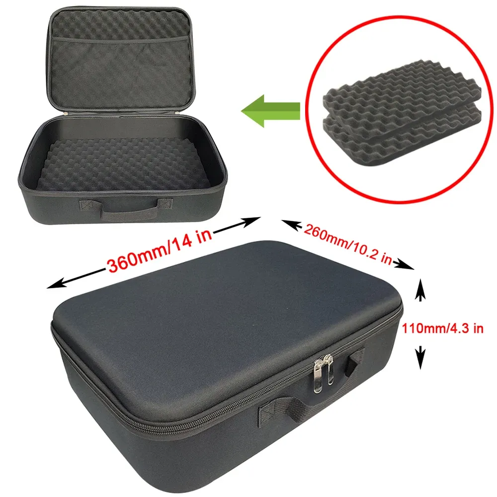 Étui de rangement rigide en mousse, sac de voyage personnalisé antichoc à fermeture éclair pour appareil photo et accessoires d'outils d'extérieur 47