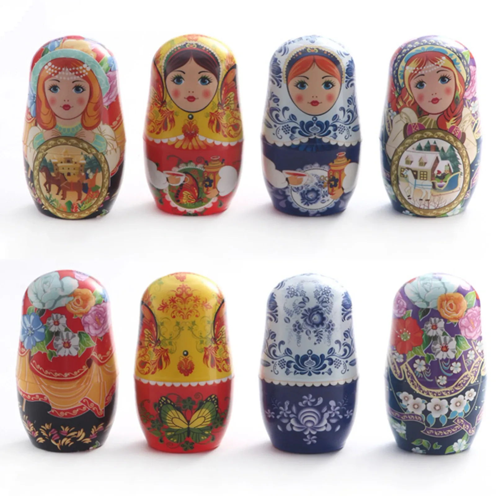 Kit de manucure poupée gigogne russe en utilisation