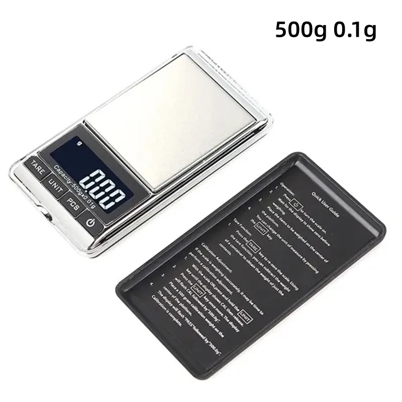 Mini balance numérique 100/200/500 g, précision 0,01 g, écran LCD rétroéclairé, balance de poche électronique pour bijoux, pesée en grammes pour la cuisine 9