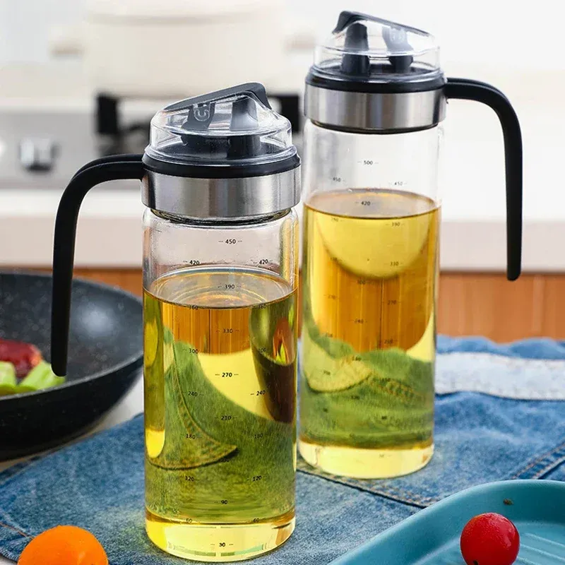 Distributeur d'huile en verre, lot de 2 4