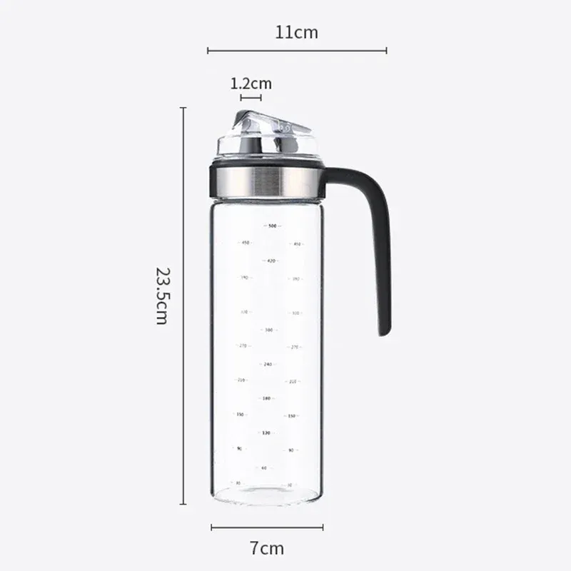 Distributeur d'huile en verre, lot de 2 6