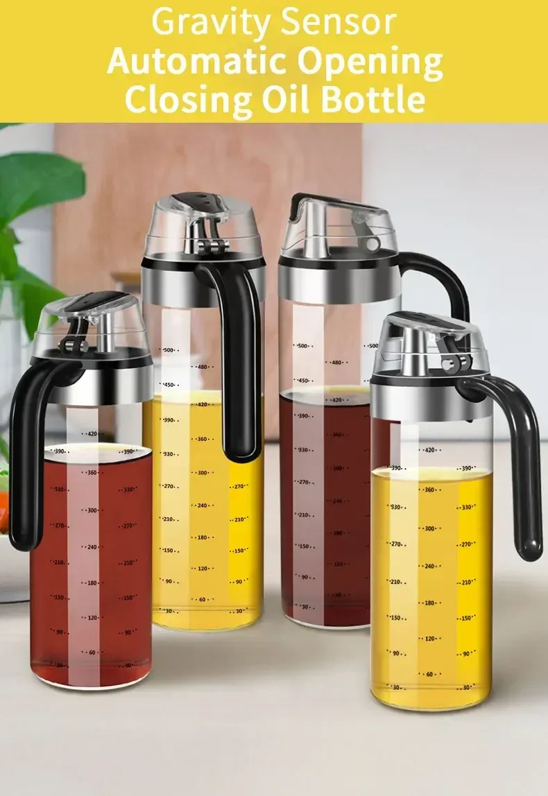 Distributeur de bouteilles d'assaisonnement de cuisine en verre