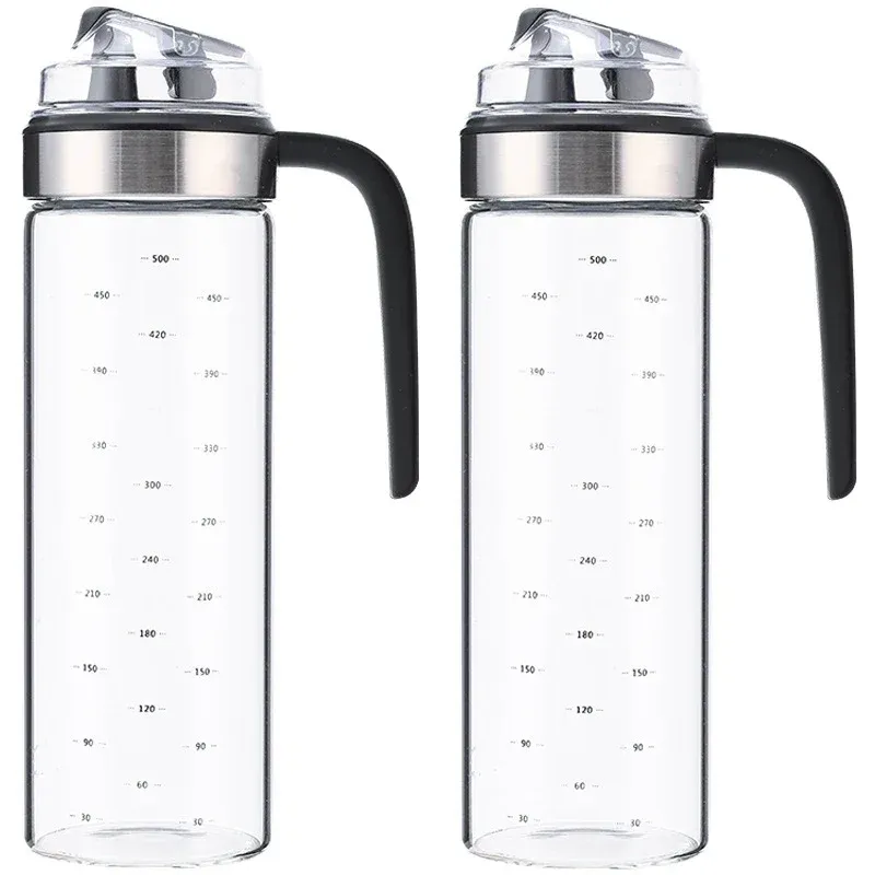 Distributeur d'huile en verre, lot de 2 7