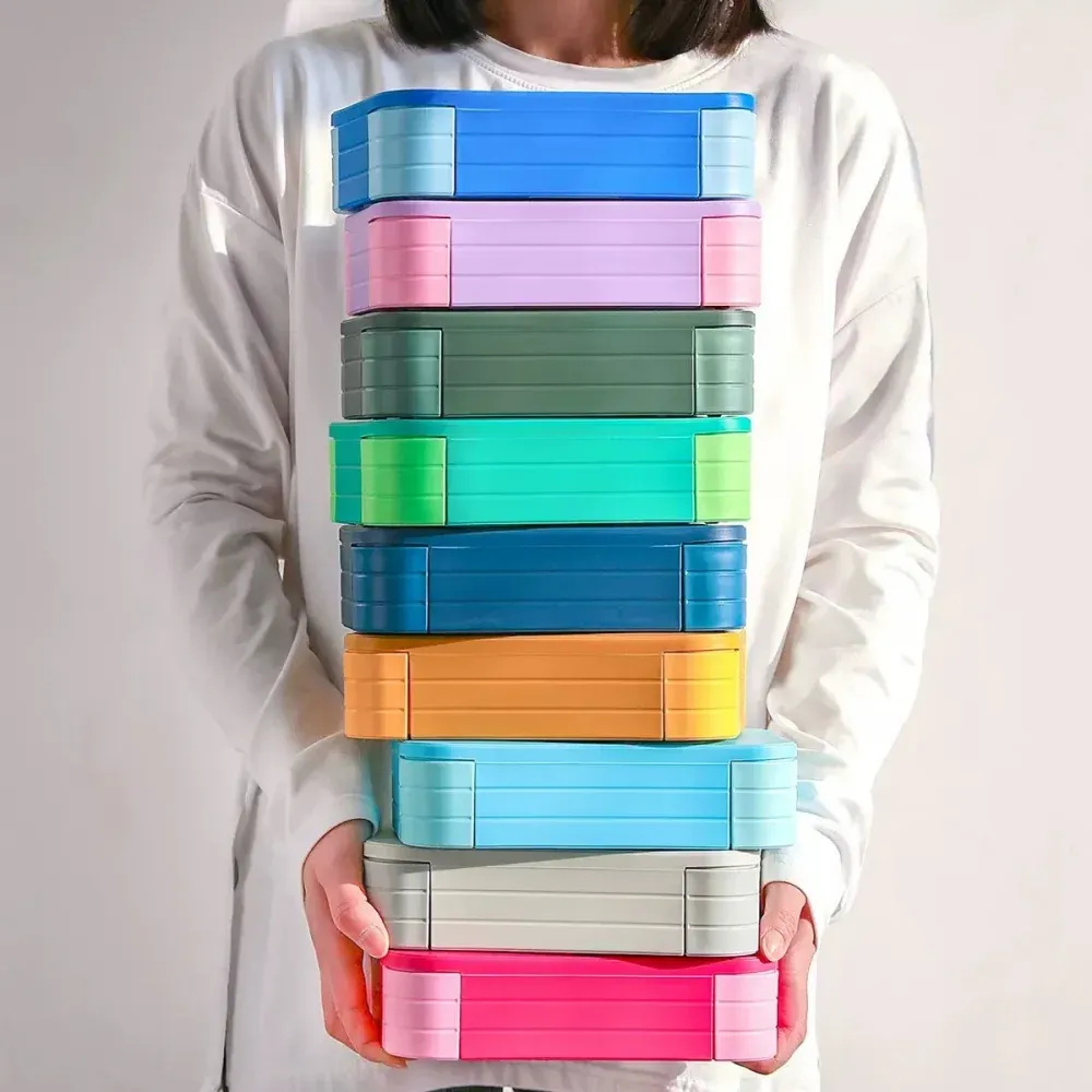 Boîte à déjeuner Bento étanche sans BPA, multi-compartiments, pour le travail - Image 1