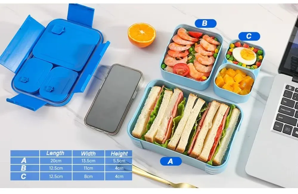 Boîte à déjeuner Bento dans un décor lumineux