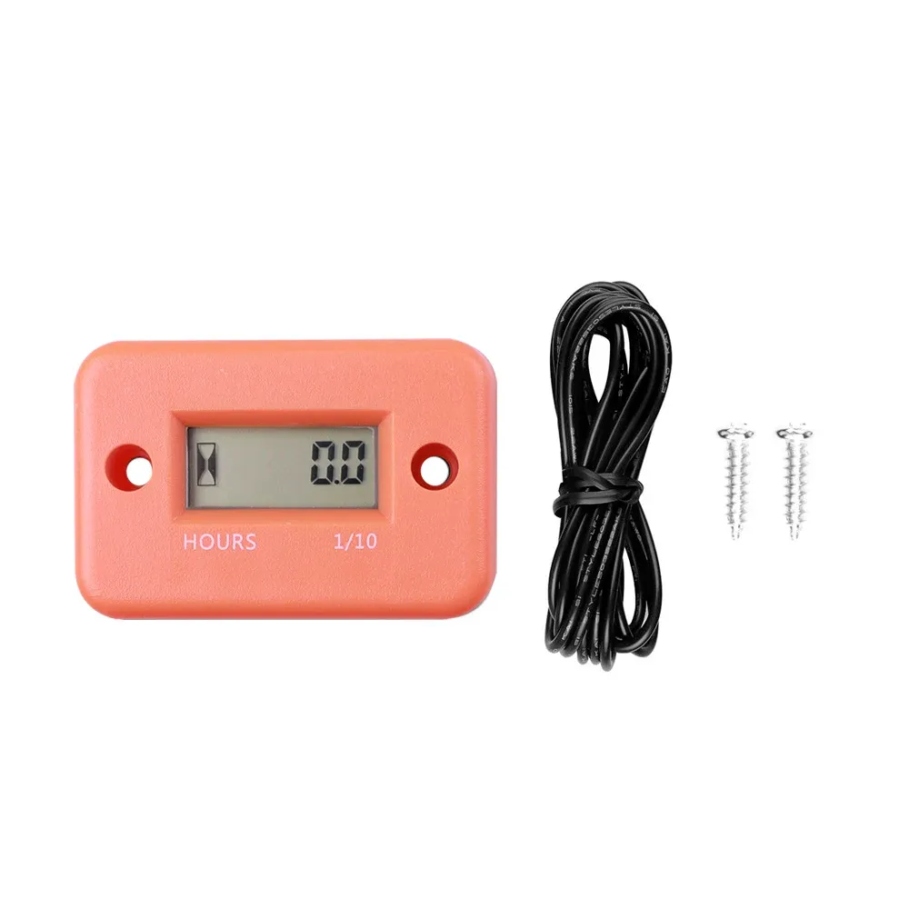 Compteur horaire numérique LCD pour moto, quad, motoneige, bateau, générateur, vélo et voiture 9
