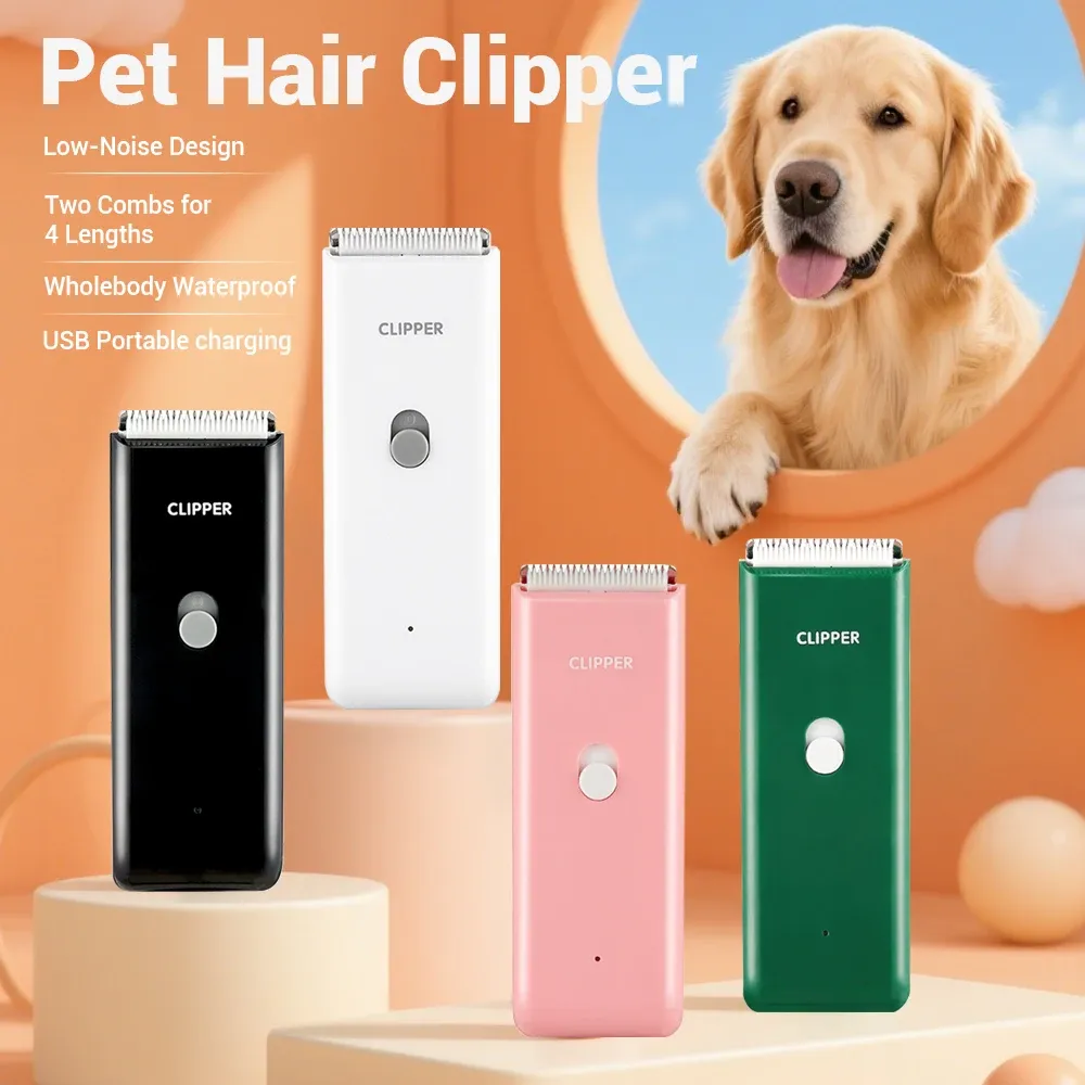Tondeuse électrique pour chien et chat, silencieuse, sans fil et rechargeable, outil de toilettage professionnel pour animaux de compagnie - Image 1