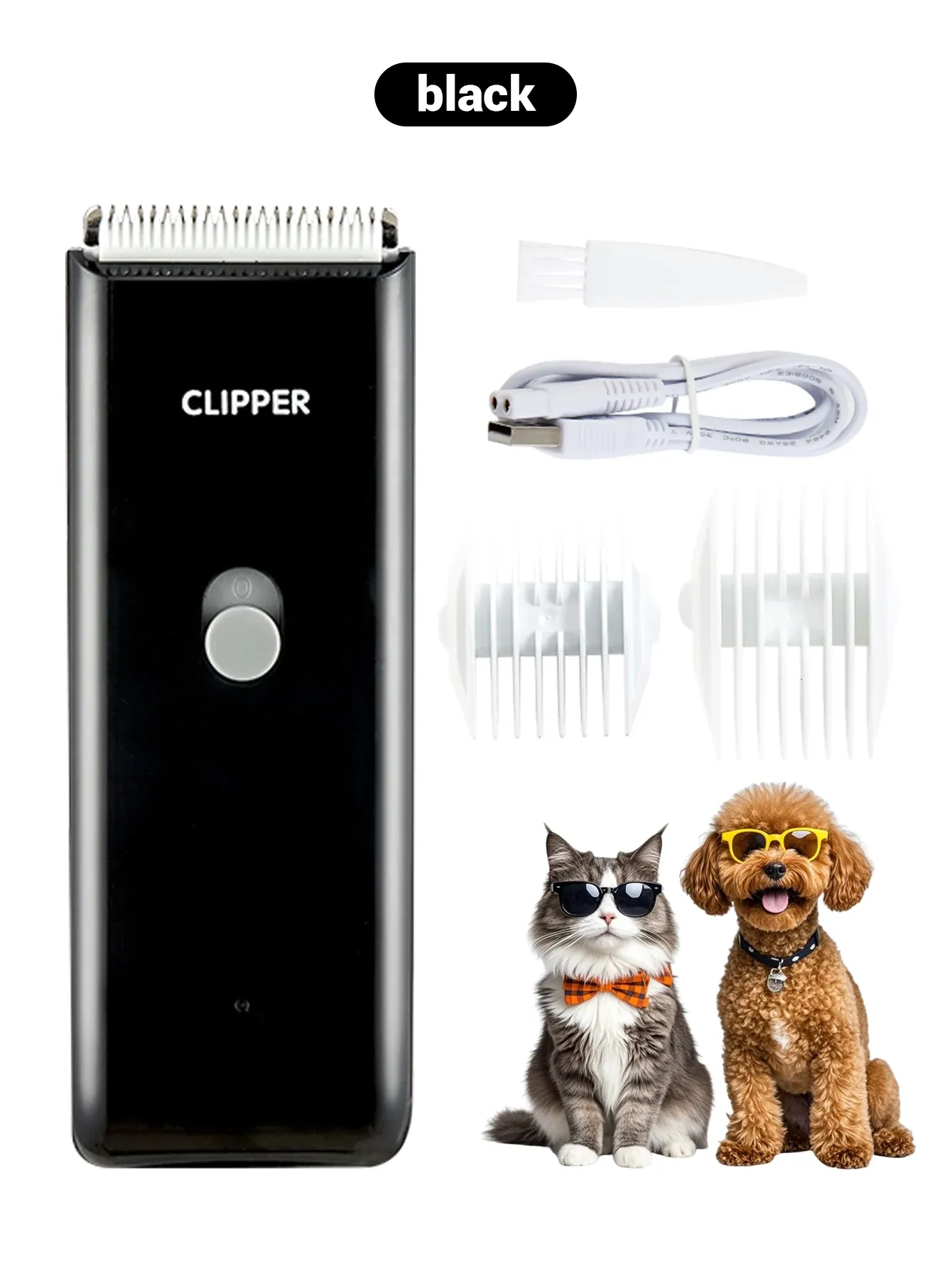 Tondeuse électrique pour chien et chat, silencieuse, sans fil et rechargeable, outil de toilettage professionnel pour animaux de compagnie 7