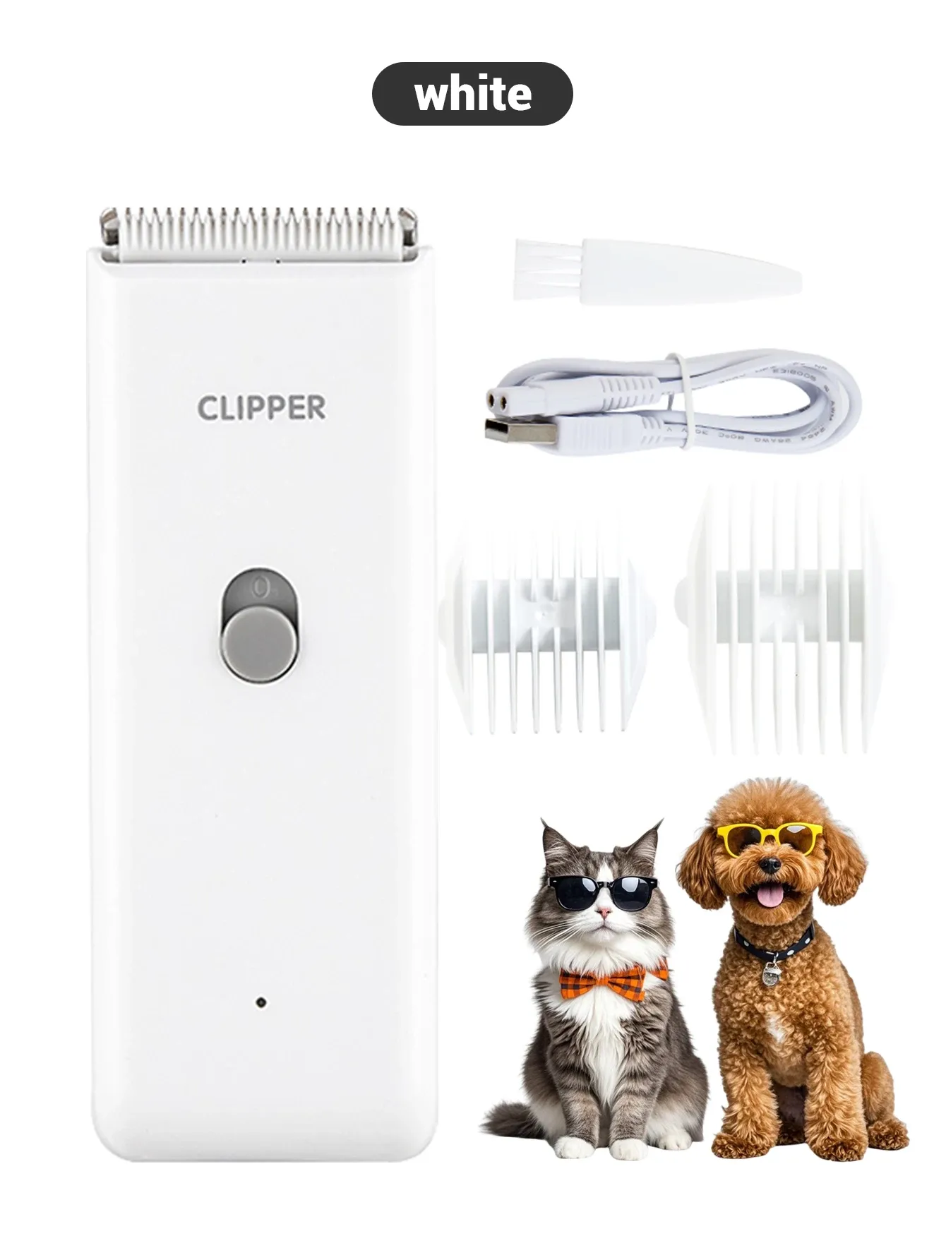 Tondeuse électrique pour chien et chat, silencieuse, sans fil et rechargeable, outil de toilettage professionnel pour animaux de compagnie 8
