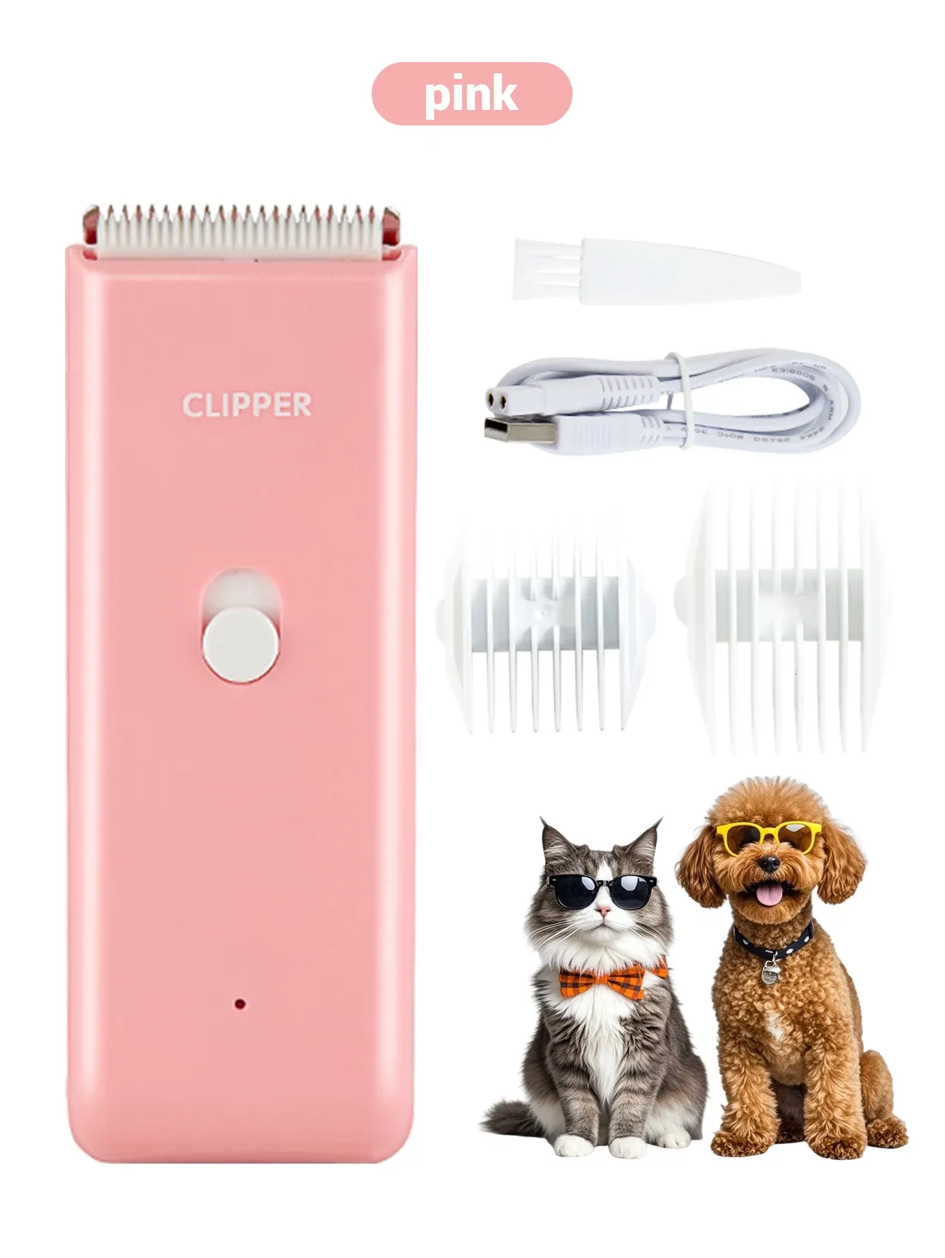 Tondeuse électrique pour chien et chat, silencieuse, sans fil et rechargeable, outil de toilettage professionnel pour animaux de compagnie 9