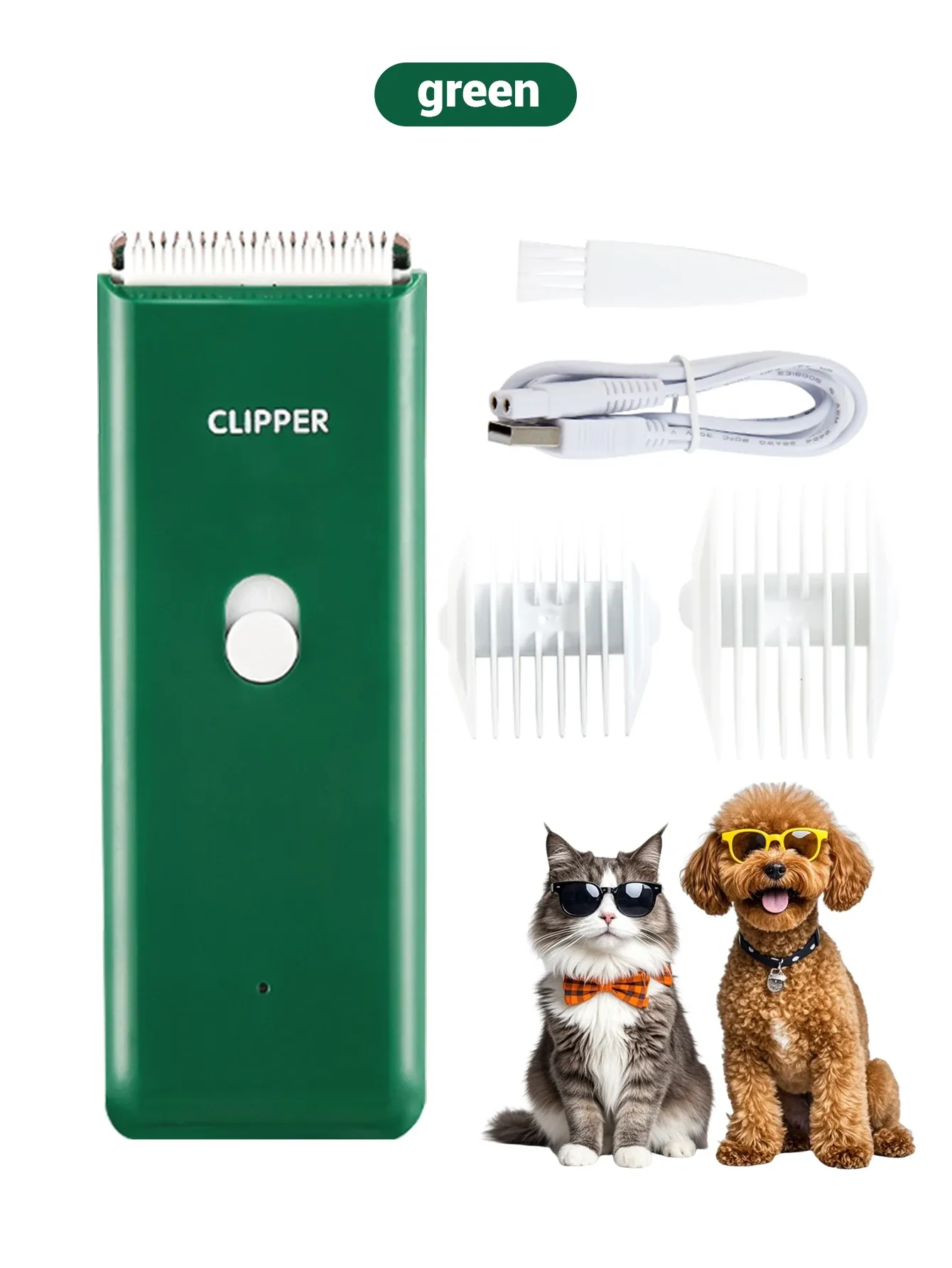 Tondeuse électrique pour chien et chat, silencieuse, sans fil et rechargeable, outil de toilettage professionnel pour animaux de compagnie 10