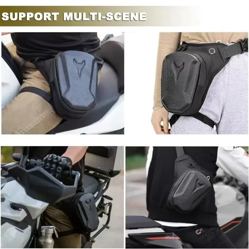 Sacoche de cuisse imperméable pour moto, sac banane, sac bandoulière, pour motard, motocross, équipement moto homme femme 6