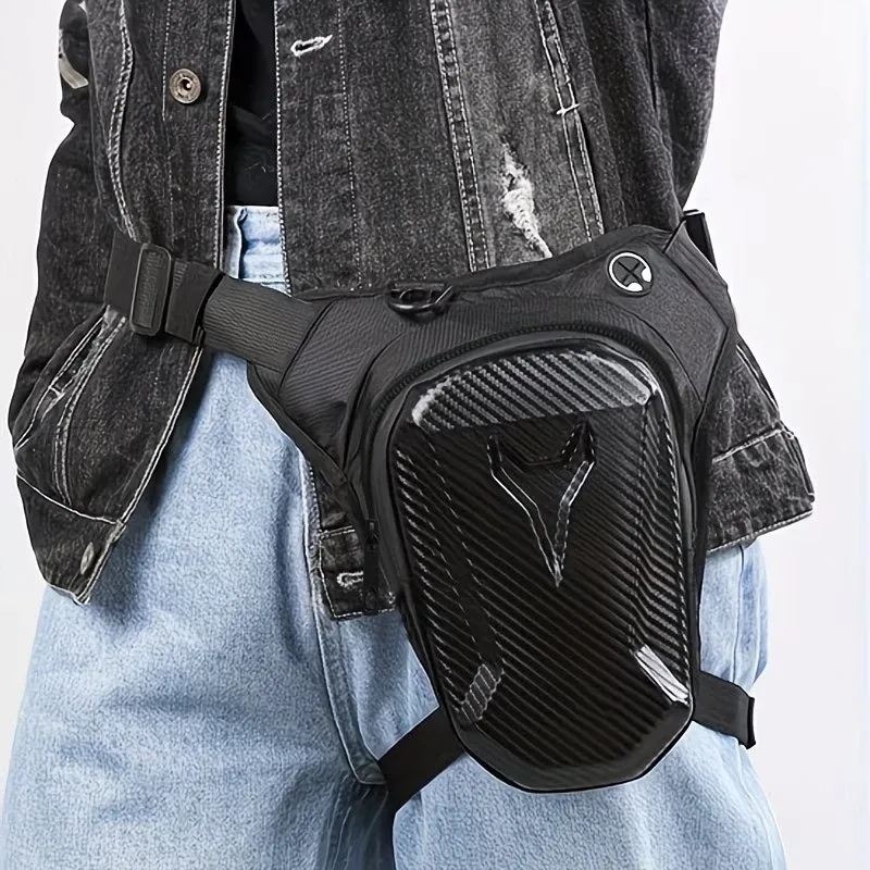 Sacoche de cuisse moto, détail de la fermeture