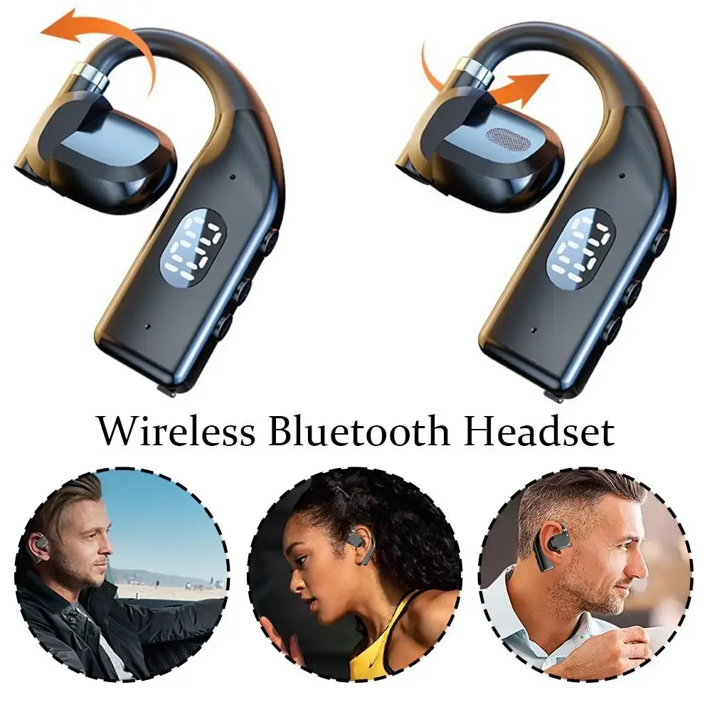Écouteurs sans fil Bluetooth 5.4 pour le jeu et le sport, son Hi-Fi stéréo, réduction de bruit, avec micro 2