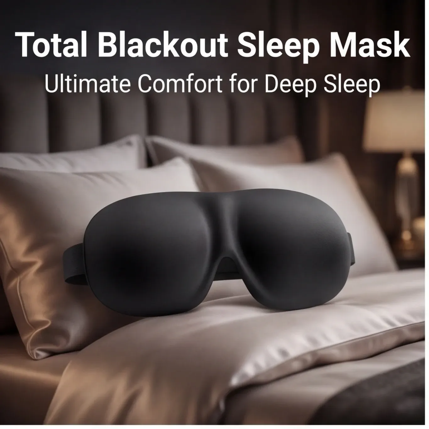 Masque de sommeil 3D respirant et réglable – Occultation totale, ventilation autour des yeux, confort unisexe 1