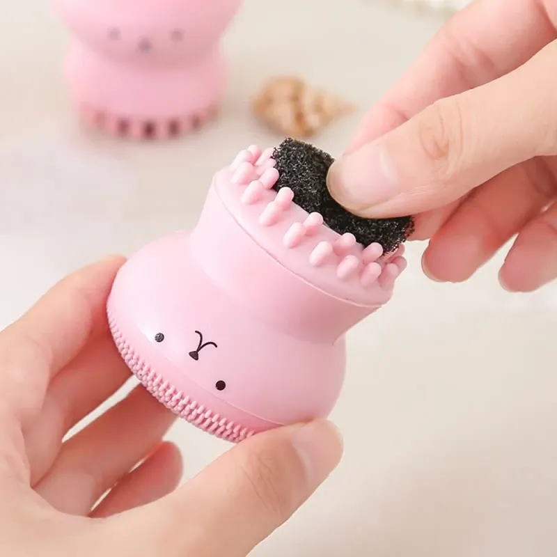 Brosse nettoyante visage en silicone, mini outil exfoliant doux pour un nettoyage en profondeur des pores 2