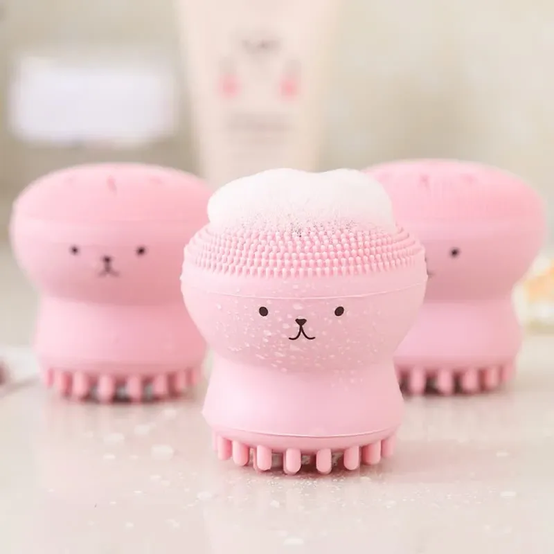 Brosse nettoyante en silicone pour le visage