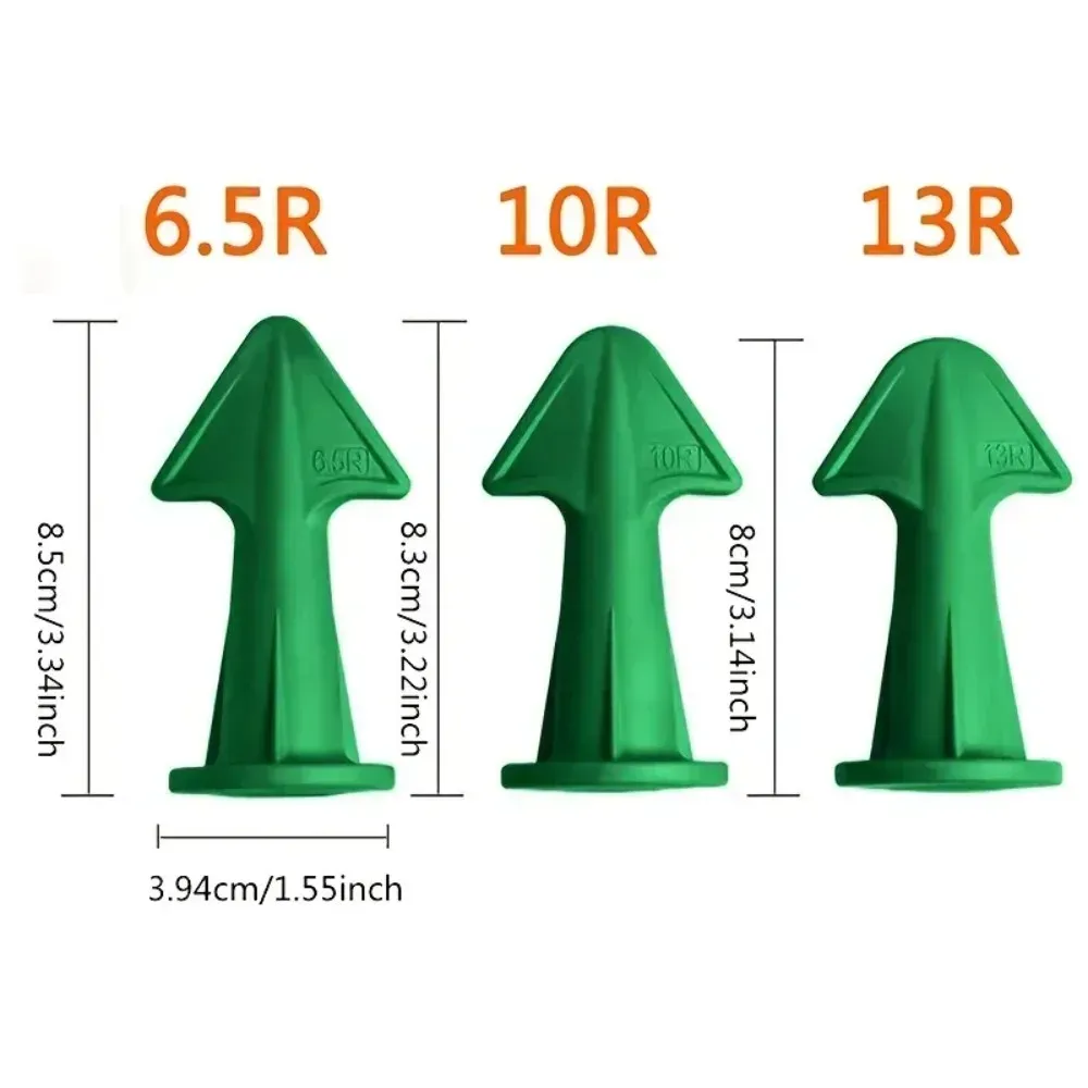 Buse à mastic en silicone multifonction, grattoir, outils de calfeutrage pour sol, kit de buses à mastic en silicone, ensemble d'amélioration de l'habitat A, 3 pièces 3