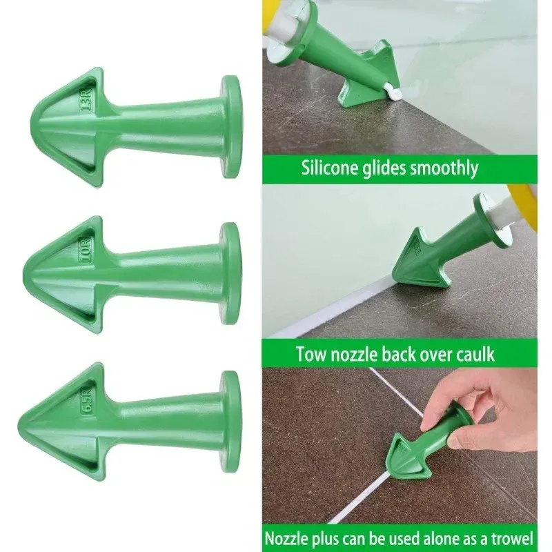 Buse de mastic en silicone en situation d'utilisation