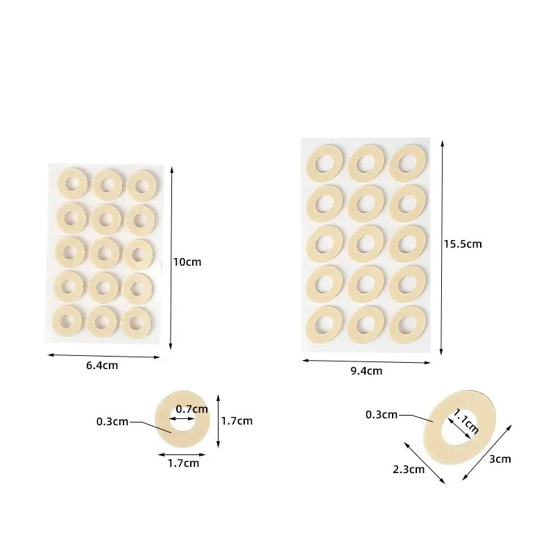 Coussinets anti-callosités, détail de la texture