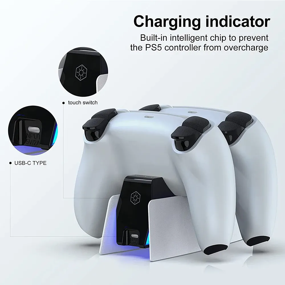 Station de charge USB-C double pour manette DualSense PS5 5